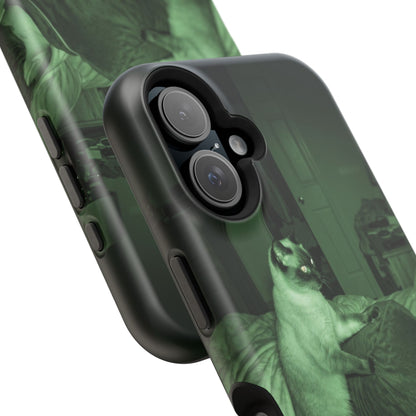 Phone Case 'Trust Everything You See' Green Dog Photo Magnetic Impact-Resistant Case