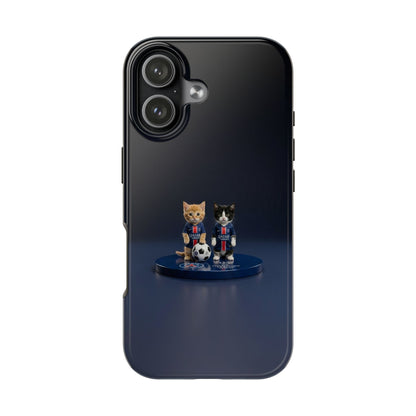 Phone Case — Cute Soccer Cats Design (Kawaii Kitten Football Fans)