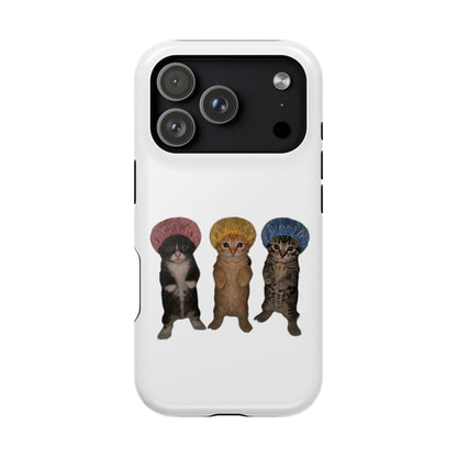 Cute Kittens in Bonnets  Magnetic Impact-Resistant Phone Case