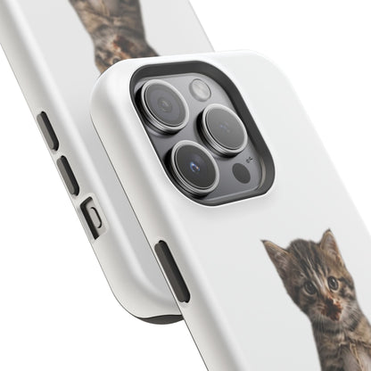 Cute Standing Kitten Magnetic Impact-Resistant Phone Case