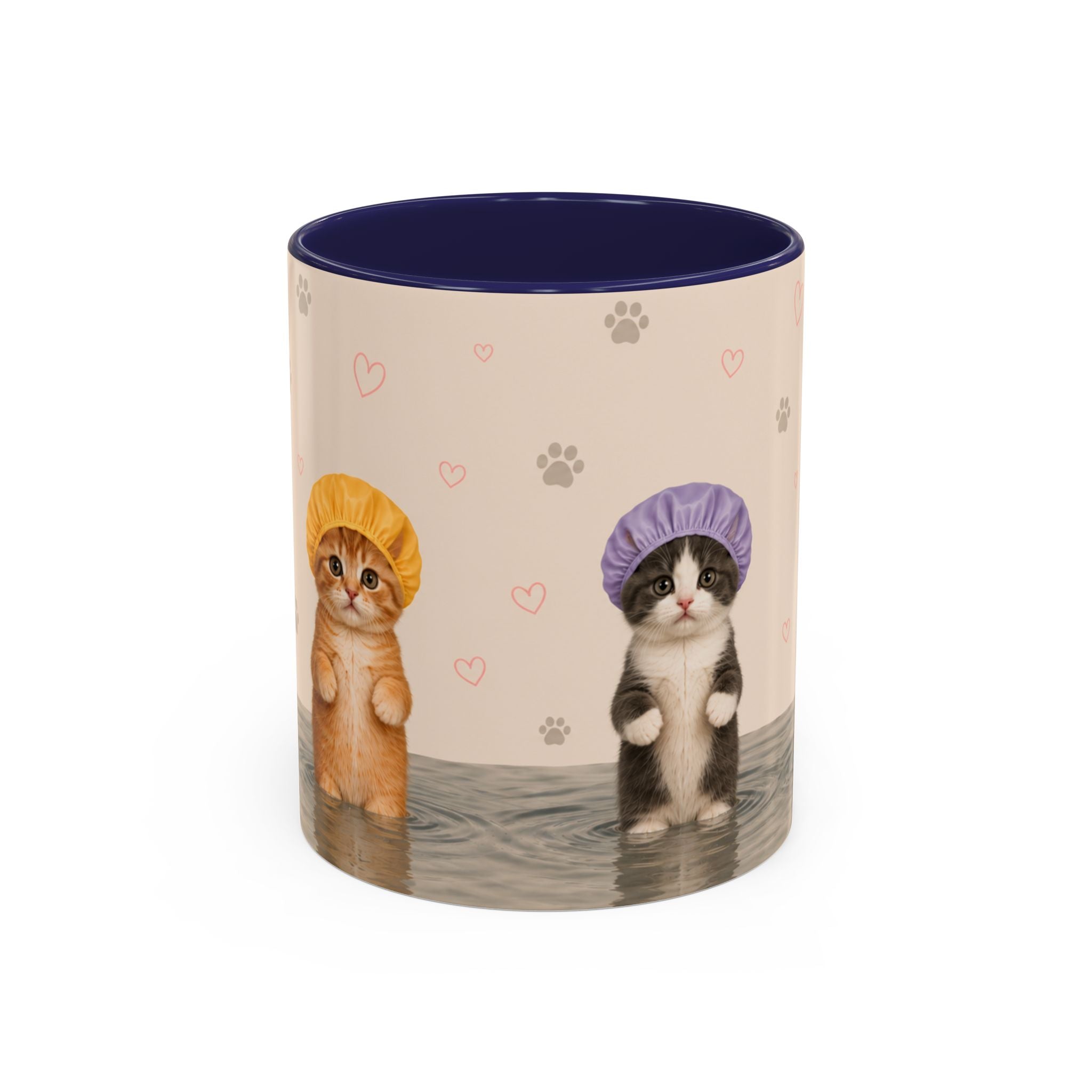 Cute Kittens in Shower Caps Accent Coffee Mug – 11/15oz