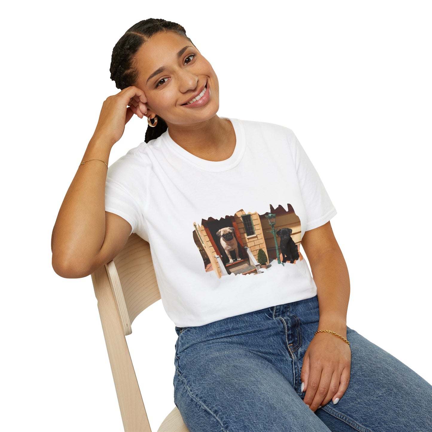 Biscuit & Nugget T‑Shirt — Cute Pet Photo Tee for Dog Lovers