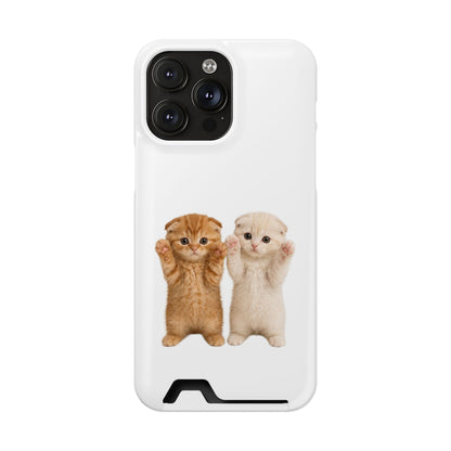 Cute Kittens Phone Case with Card Holder