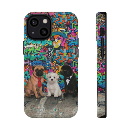 Puppy Squad Graffiti Phone Case — Impact-Resistant Protective Case
