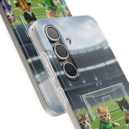 Cute Soccer Cats Phone Case — Kawaii Football Kit iPhone Cover