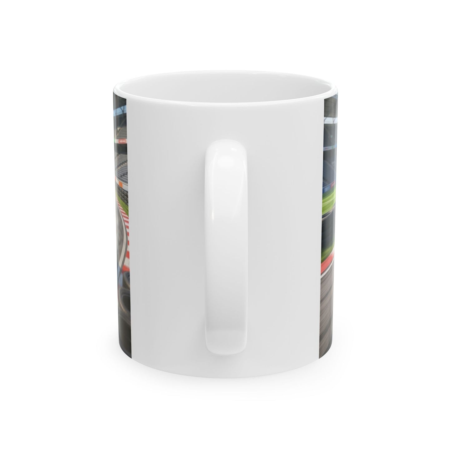 Racing Kittens Ceramic Mug (11oz, 15oz) – Cute Cat Formula Car Coffee Cup