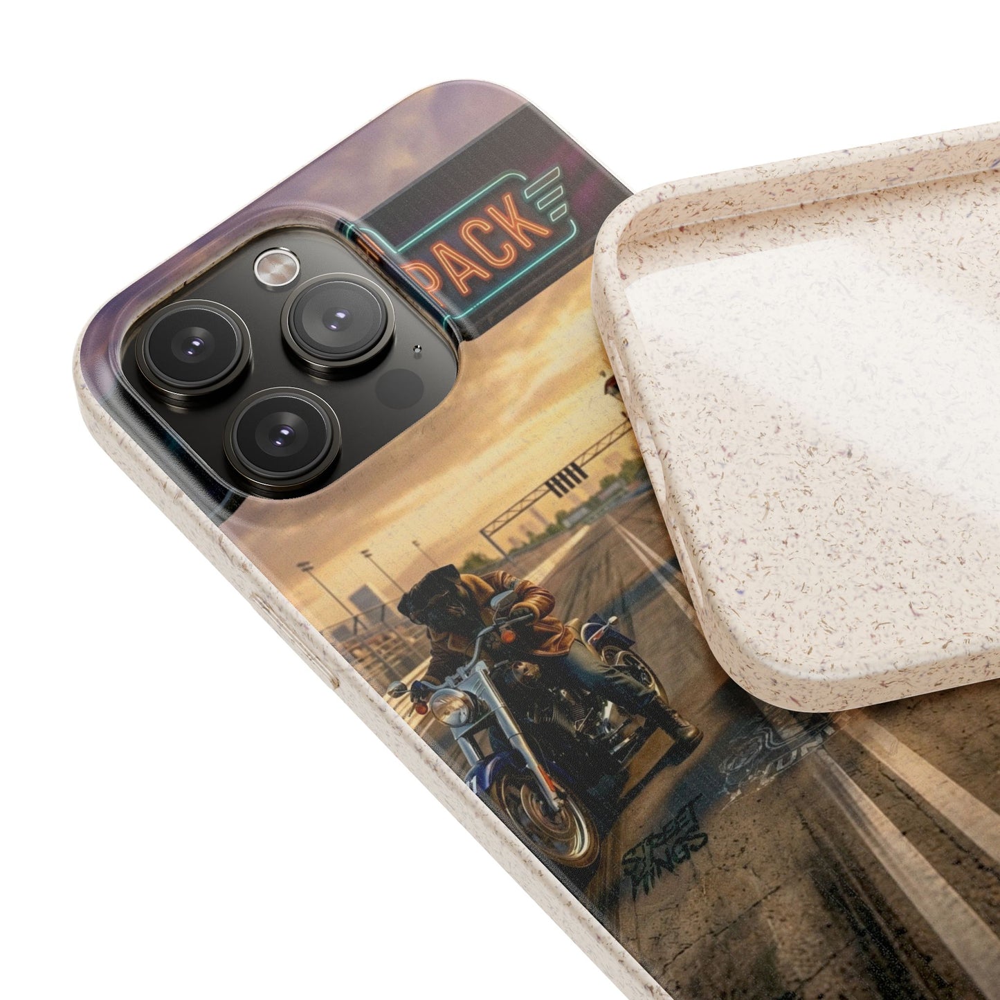 Motorcycle Road Trip Biodegradable Phone Case