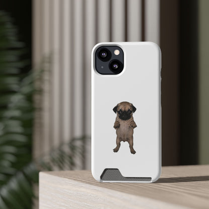 Pug Puppy Card-Holder Phone Case