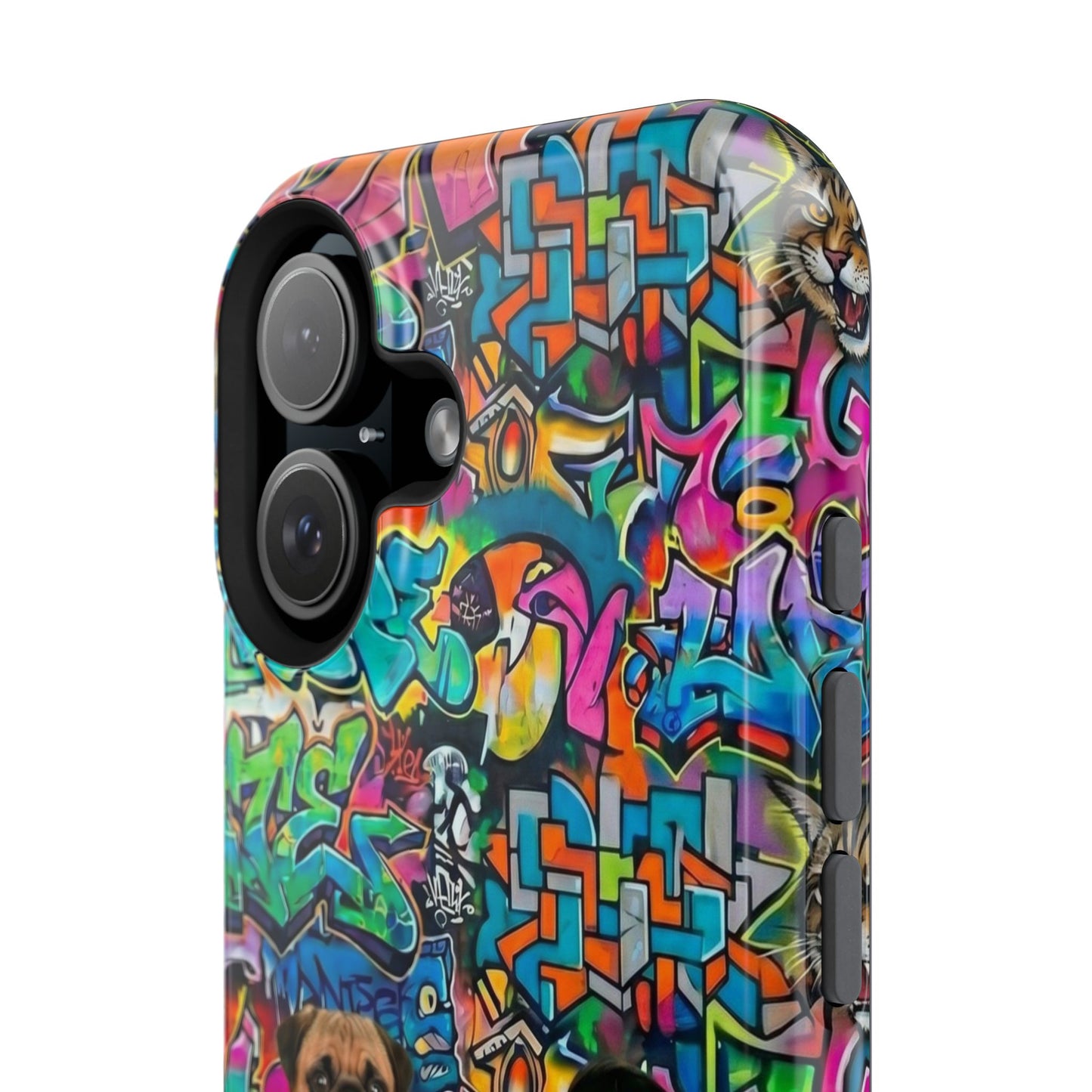 Puppy Squad Graffiti Phone Case — Impact-Resistant Protective Case