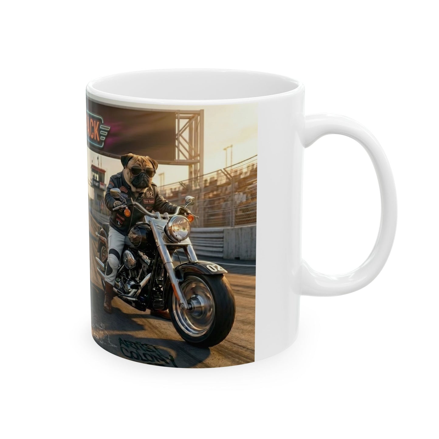 The Elite Pack Motorcycle Racing Ceramic Mug (11oz, 15oz)