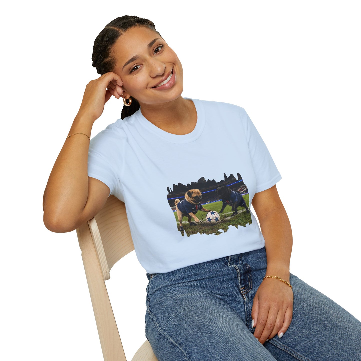 Soccer Puppies T-Shirt — Playful Puppy Soccer Match Tee