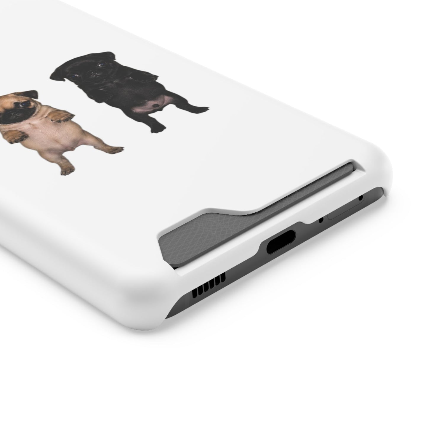 Pug Pair Card-Holder Phone Case