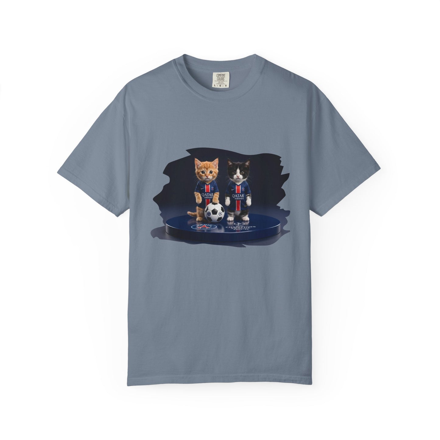 Cat Soccer Players T‑Shirt — Cute Kitten Football Graphic Tee