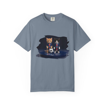 Cat Soccer Players T‑Shirt — Cute Kitten Football Graphic Tee