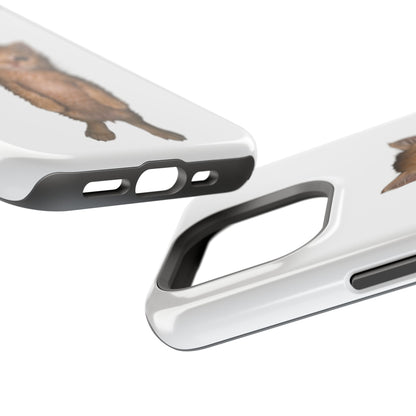 Cute Standing Kitten Magnetic Impact-Resistant Phone Case