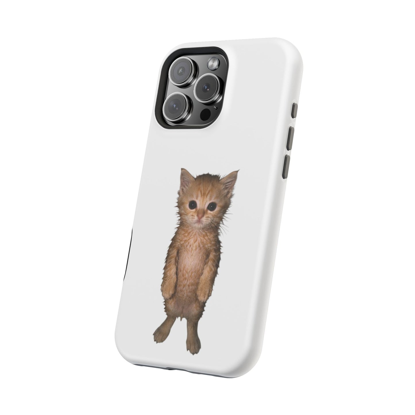Cute Standing Kitten Magnetic Impact-Resistant Phone Case