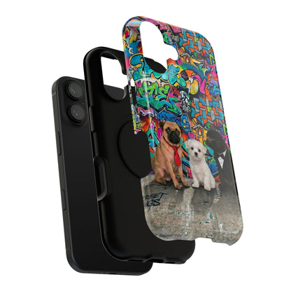 Puppy Squad Graffiti Phone Case — Impact-Resistant Protective Case