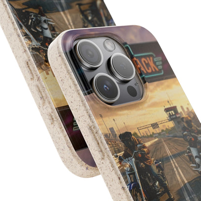 Motorcycle Road Trip Biodegradable Phone Case