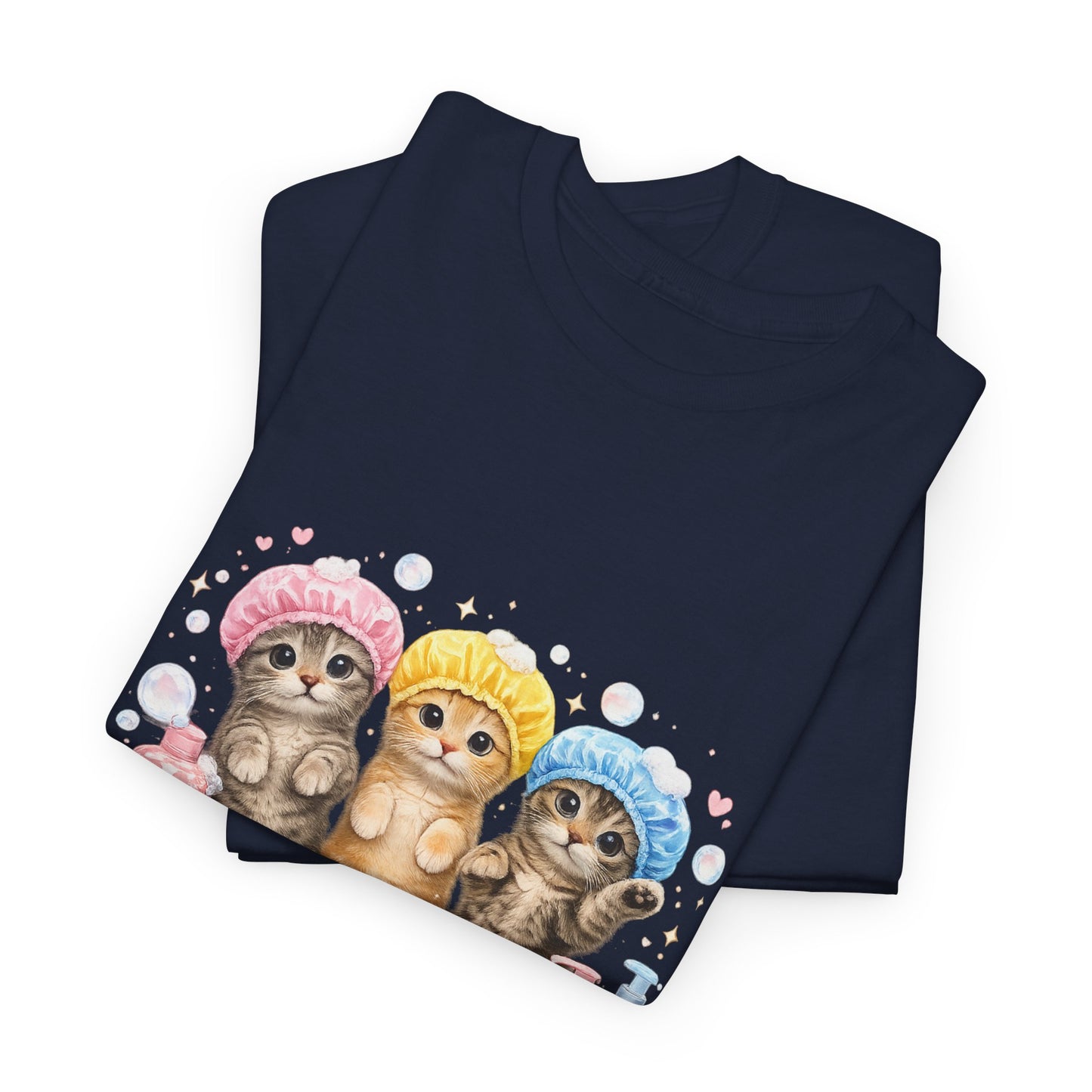 Cute Kittens Bath Time T-Shirt