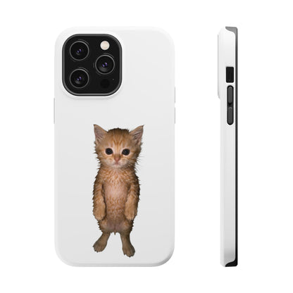 Cute Standing Kitten Magnetic Impact-Resistant Phone Case