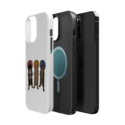 Cute Kittens in Bonnets  Magnetic Impact-Resistant Phone Case