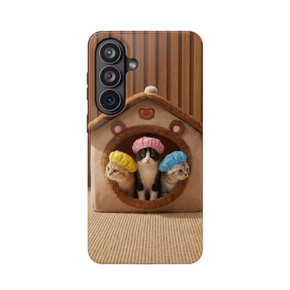 Cute Kittens in Cozy House Phone Case — Magnetic Impact-Resistant Case