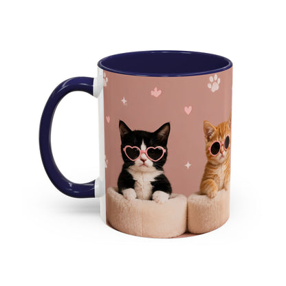 Cute Cat Lovers Coffee Mug - 11 & 15oz - Perfect Gift for Pet Owners