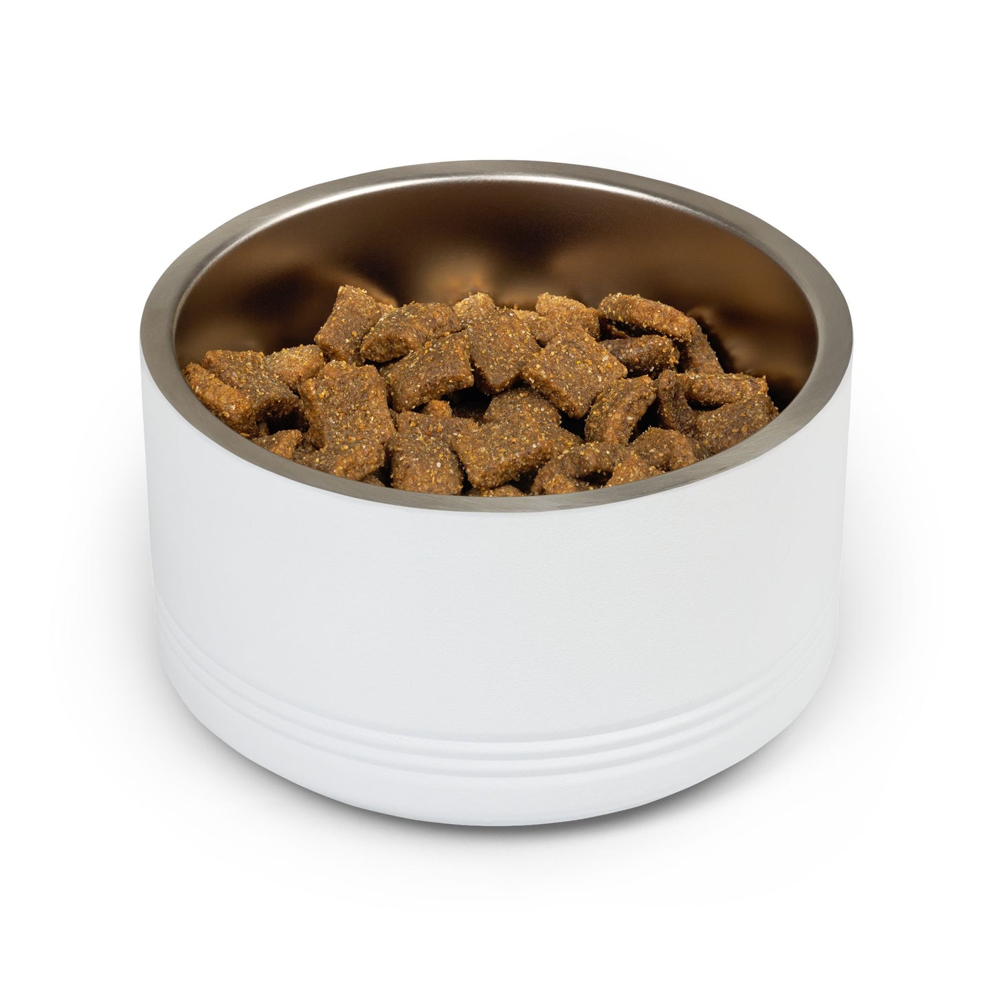 Cute Cat in Shower Cap Stainless Steel  Pet Bowl 18oz