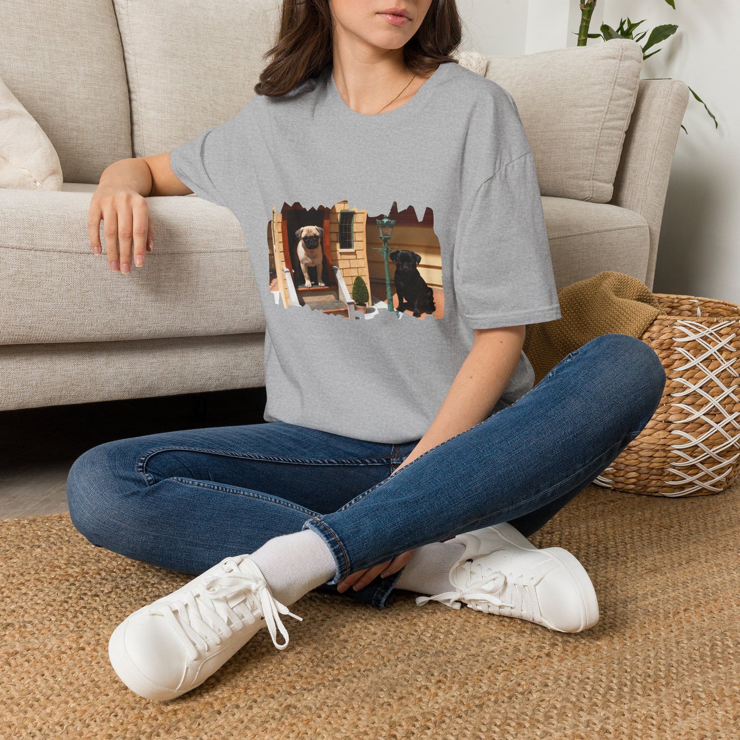 Biscuit & Nugget T‑Shirt — Cute Pet Photo Tee for Dog Lovers