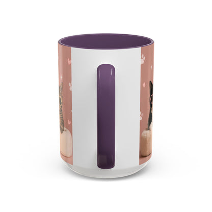 Cute Cat Lovers Coffee Mug - 11 & 15oz - Perfect Gift for Pet Owners