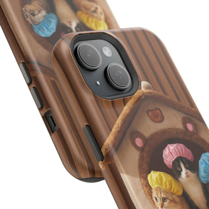 Cute Kittens in Cozy House Phone Case — Magnetic Impact-Resistant Case