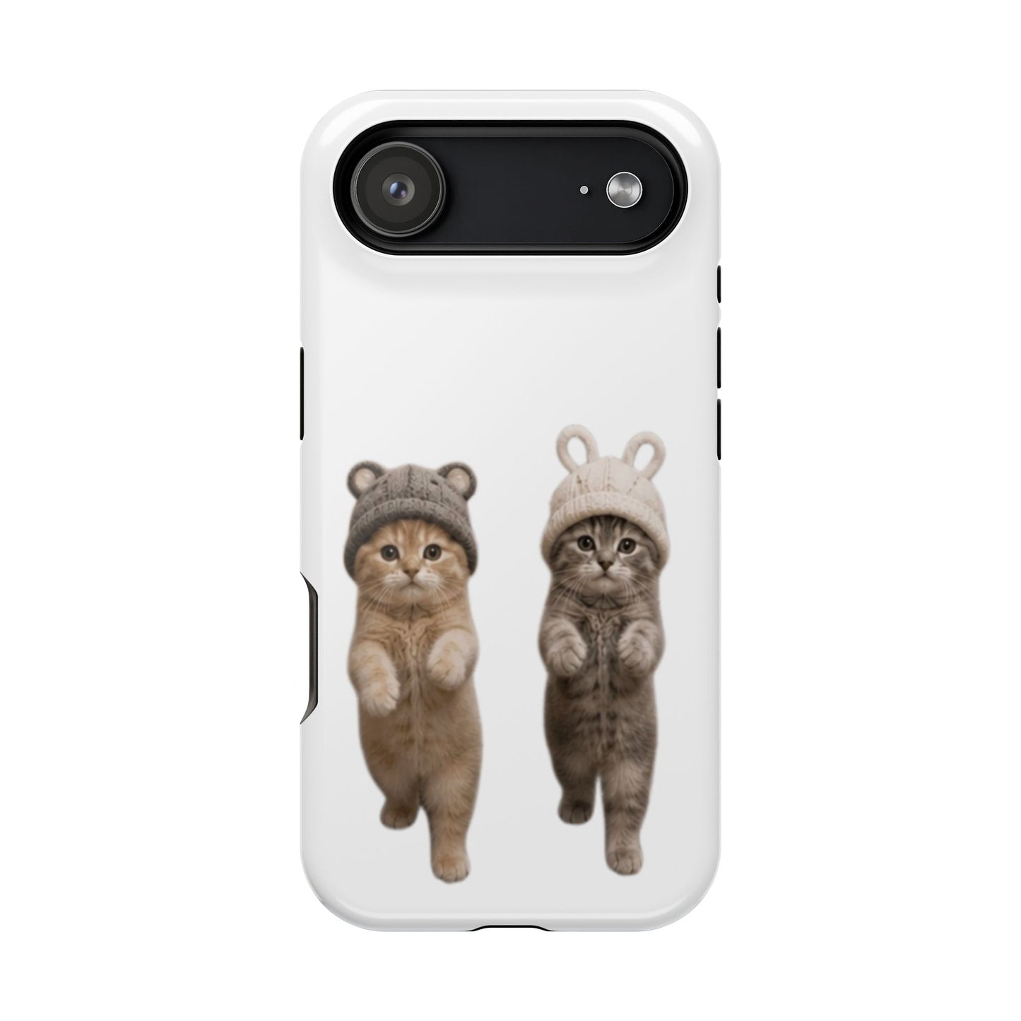 Cute Kittens in Hats Magnetic Impact Phone Case