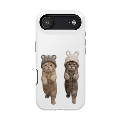 Cute Kittens in Hats Magnetic Impact Phone Case