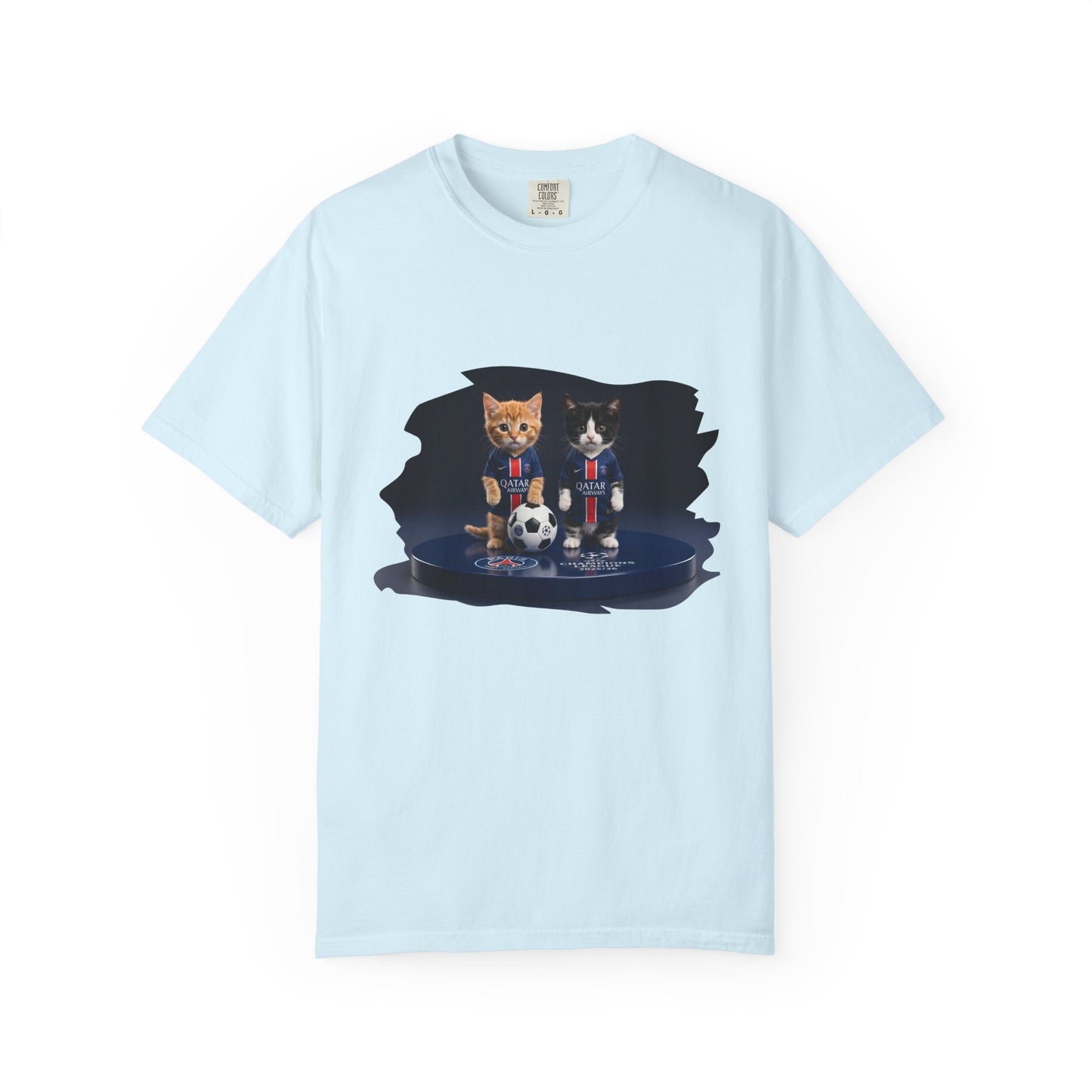 Cat Soccer Players T‑Shirt — Cute Kitten Football Graphic Tee