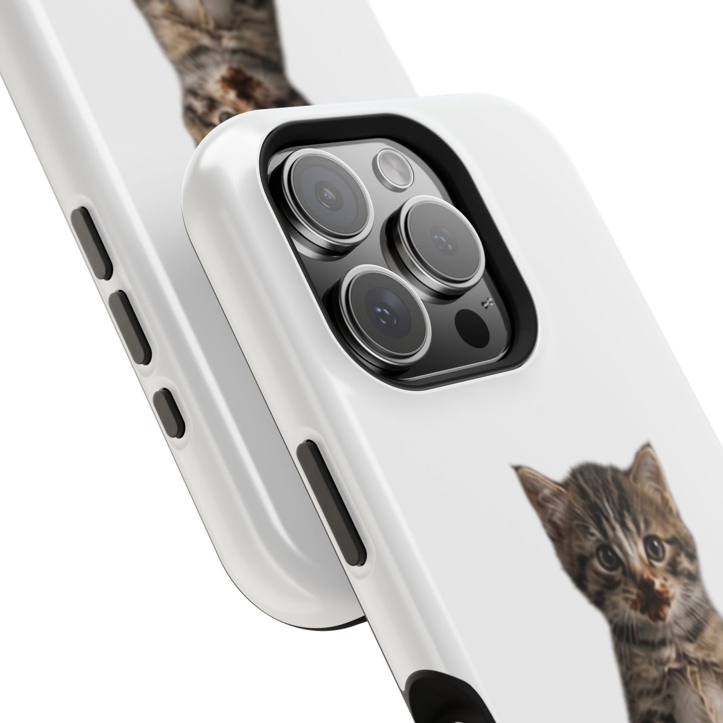 Cute Standing Kitten Magnetic Impact-Resistant Phone Case