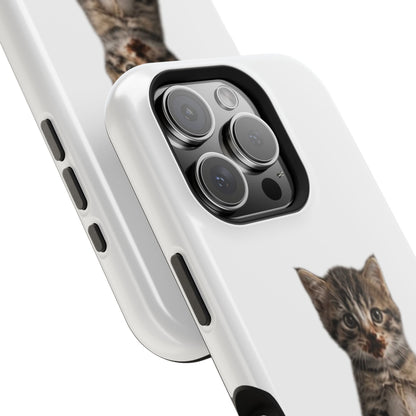 Cute Standing Kitten Magnetic Impact-Resistant Phone Case