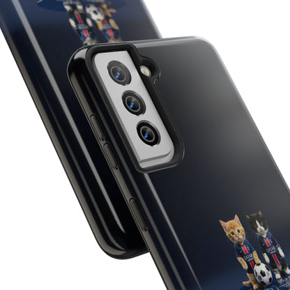 Phone Case — Cute Soccer Cats Design (Kawaii Kitten Football Fans)