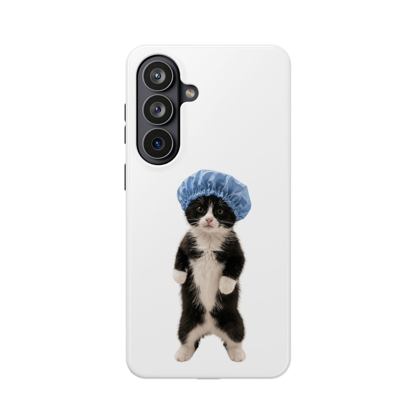 Cute Cat in Shower Cap Magnetic Impact-Resistant Phone Case