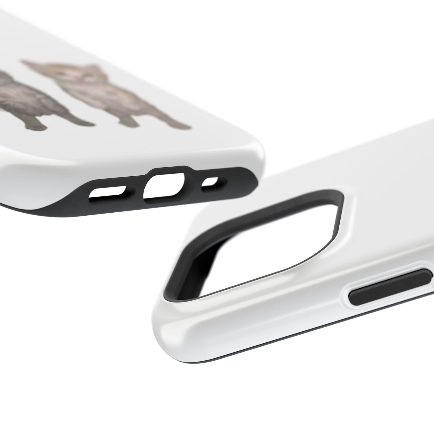 Duo Cute Kitten  Magnetic Impact-Resistant Phone Case