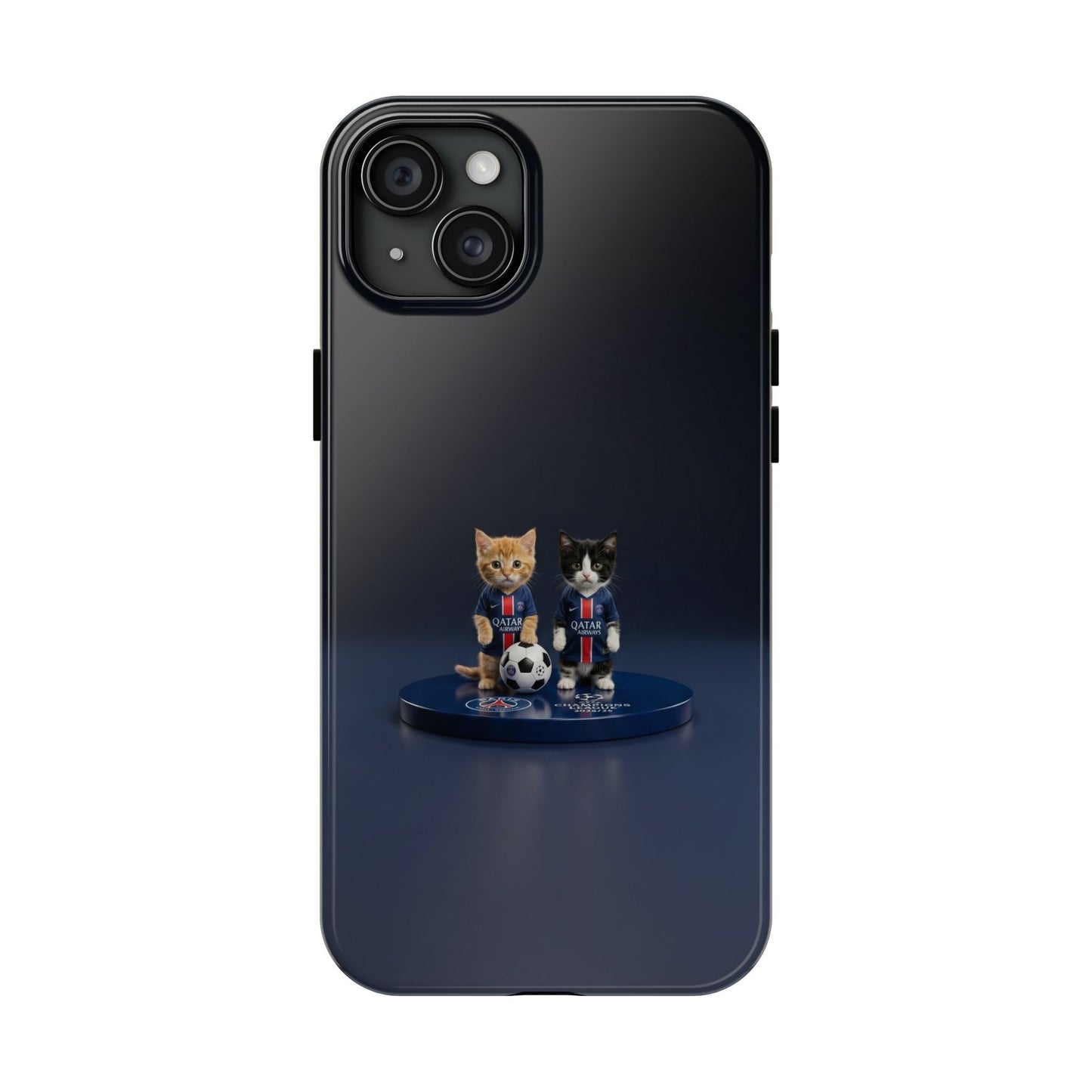 Phone Case — Cute Soccer Cats Design (Kawaii Kitten Football Fans)