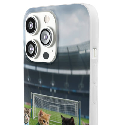 Cute Soccer Cats Phone Case — Kawaii Football Kit iPhone Cover
