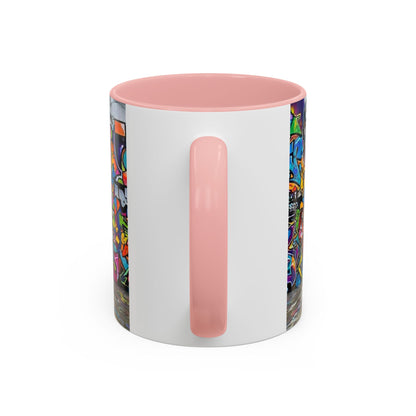 Graffiti Pets Coffee Mug — Colorful Street Art Dog & Cat Accent Mug (11/15oz)