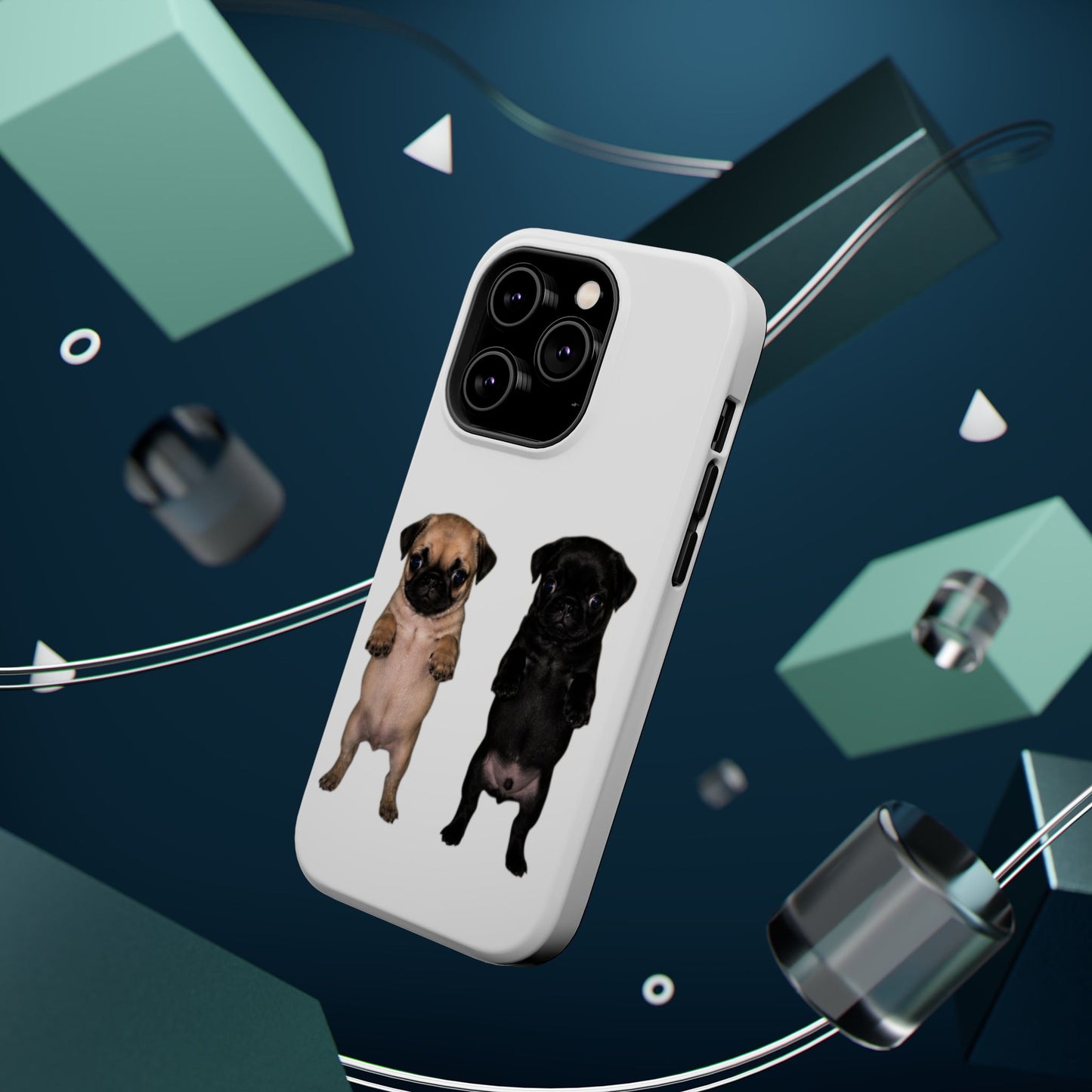 Pug Duo Magnetic Impact-Resistant Phone Case