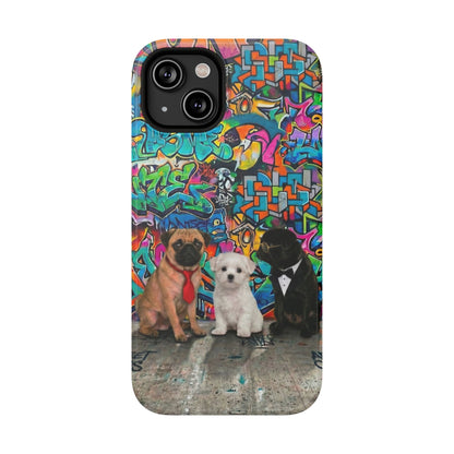 Puppy Squad Graffiti Phone Case — Impact-Resistant Protective Case