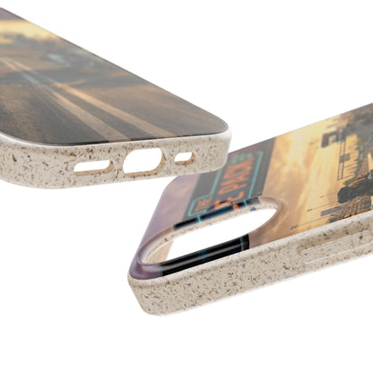 Motorcycle Road Trip Biodegradable Phone Case