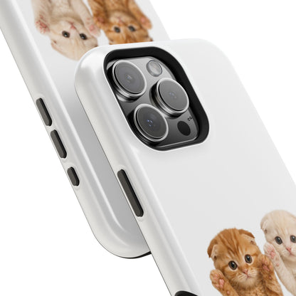 Cute Raising Paws Kittens Magnetic Impact-Resistant  Phone Case