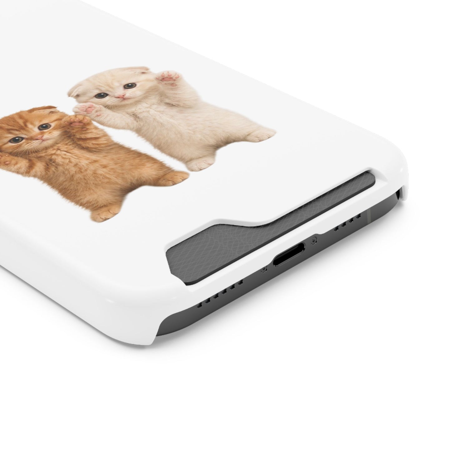 Cute Kittens Phone Case with Card Holder
