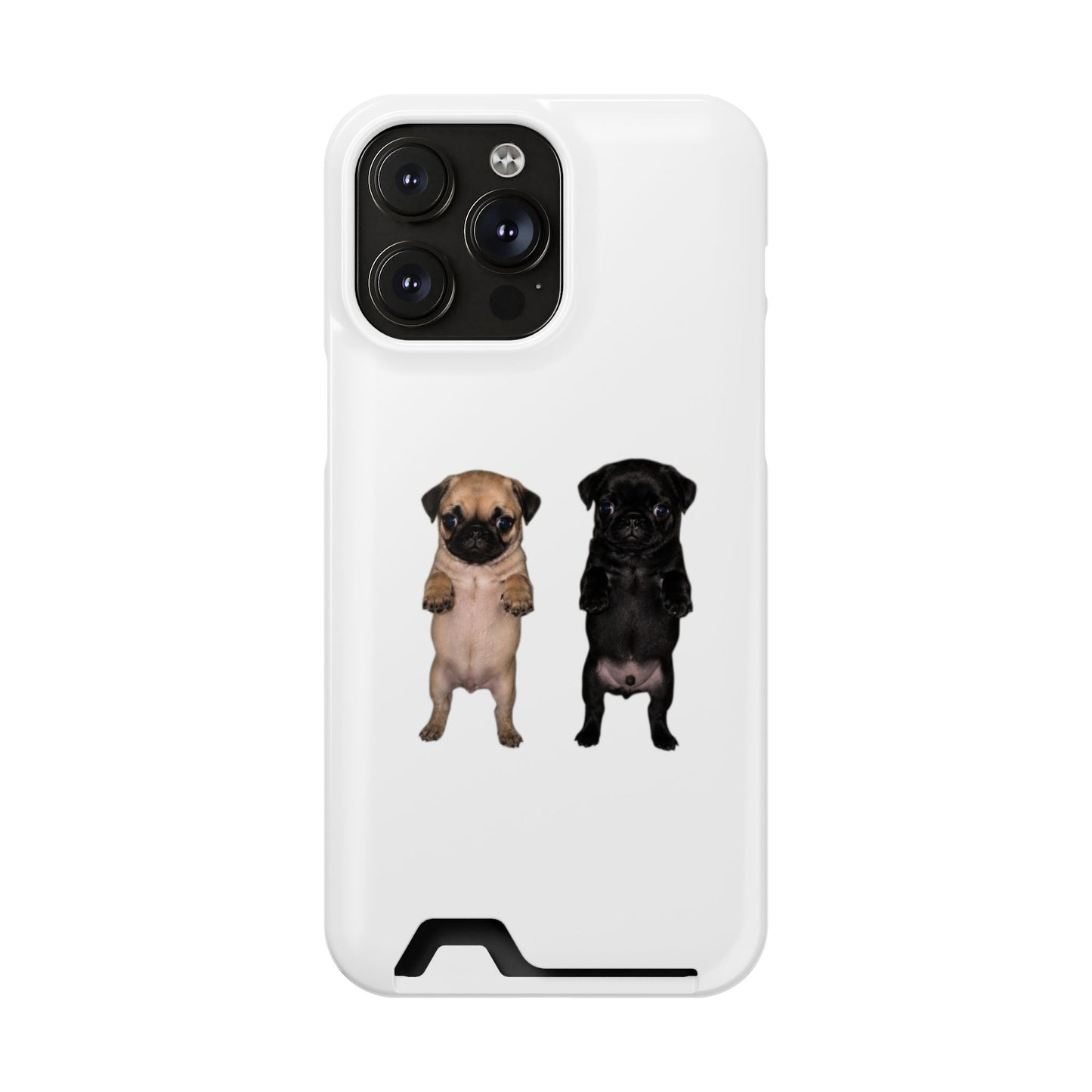 Pug Pair Card-Holder Phone Case