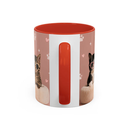 Cute Cat Lovers Coffee Mug - 11 & 15oz - Perfect Gift for Pet Owners