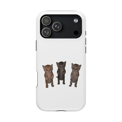 Cute Standing Kittens Magnetic Impact-Resistant Phone Case